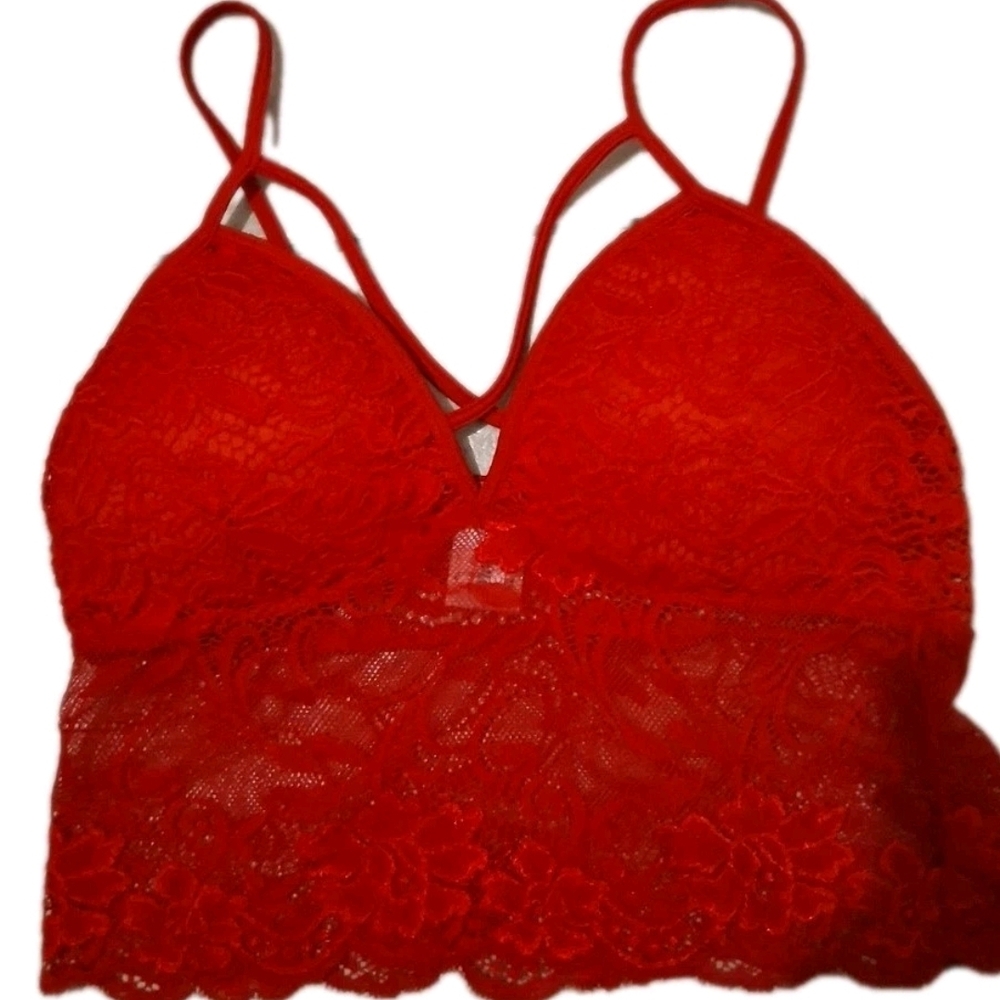 Red Lace Bralette